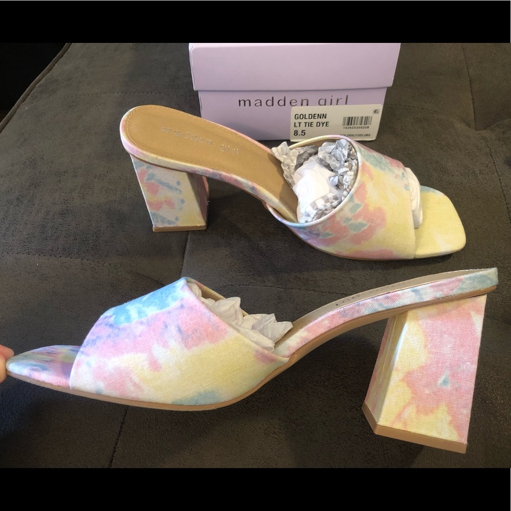 Madden Girl Tie-Dye Heel Sandals